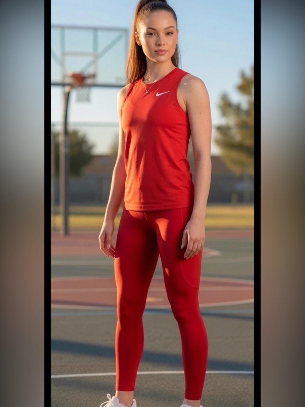 Nike Universa High Waisted 7/8 Leggings M One Classic Tank L  Bundle Aster Pink